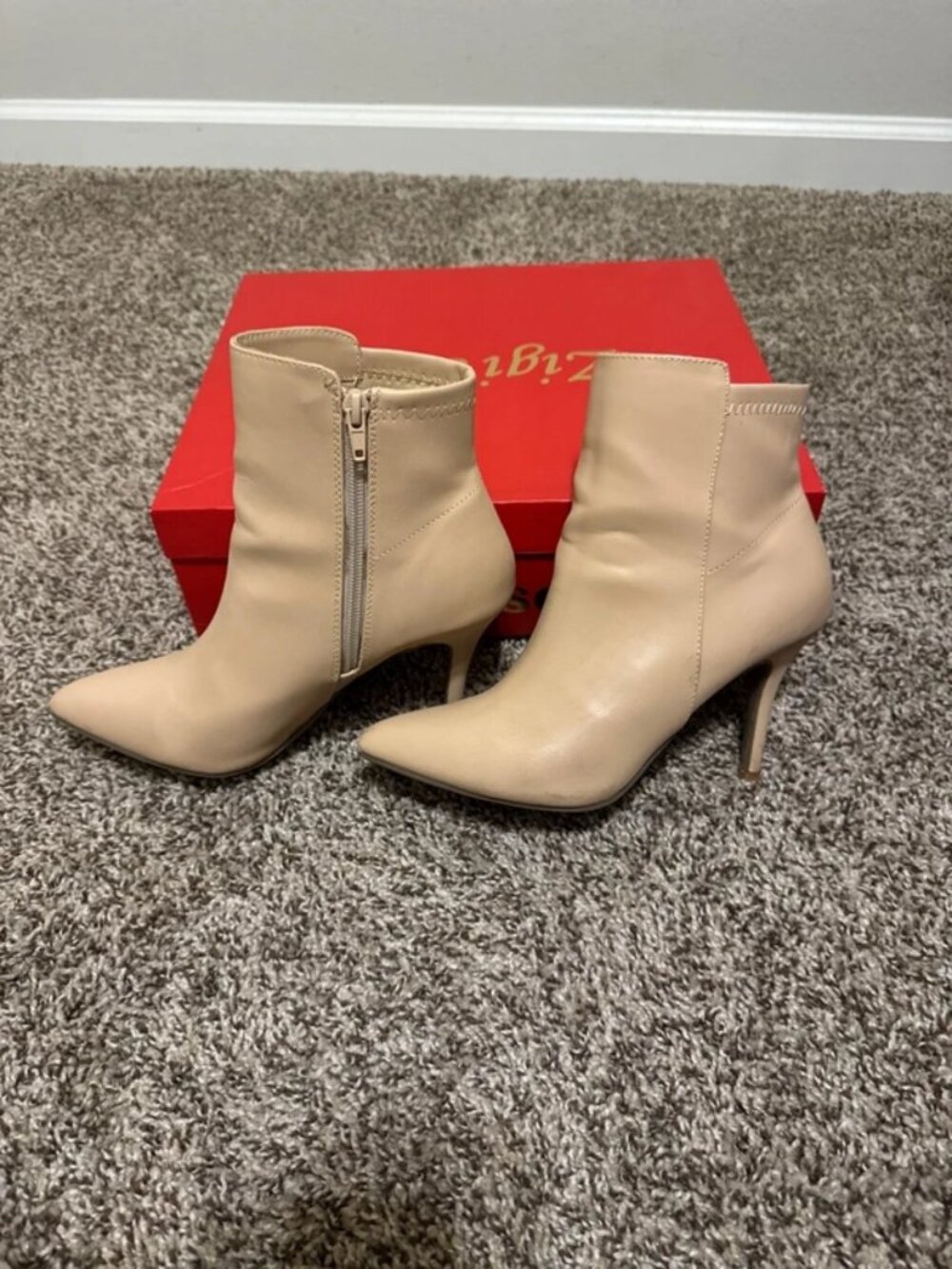 Nude booties